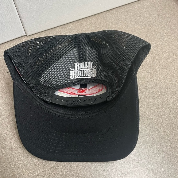 Billy Strings Hat Winter Tour Ninja Black Mesh Trucker Cap Snapback NEW - Picture 4 of 5